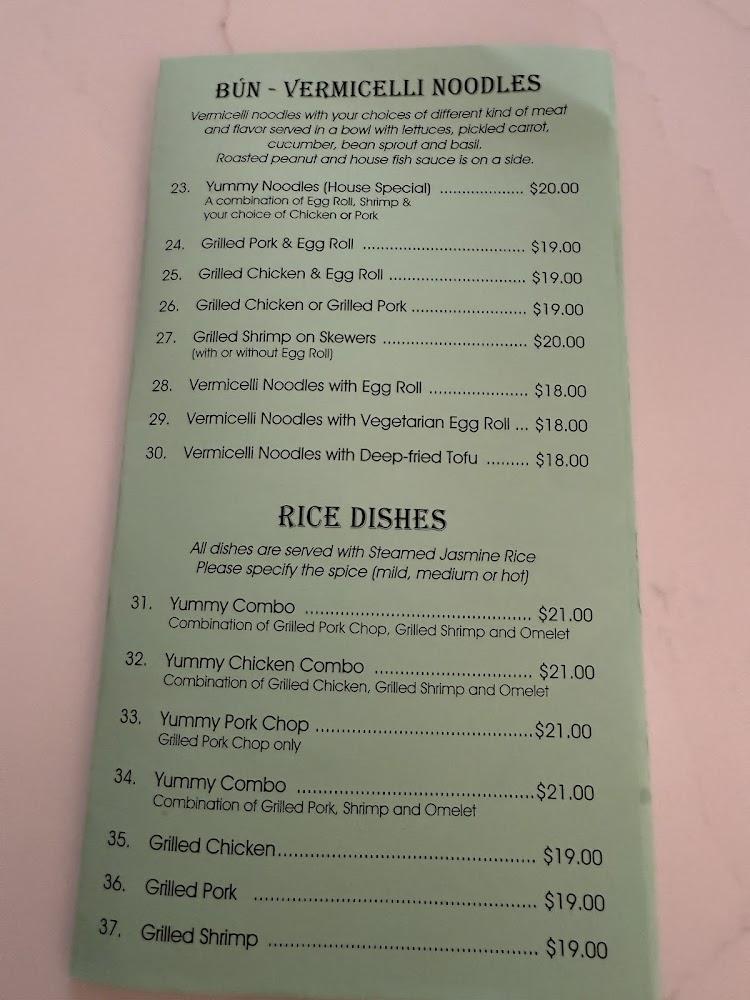 Yummy Phở Menu image 3